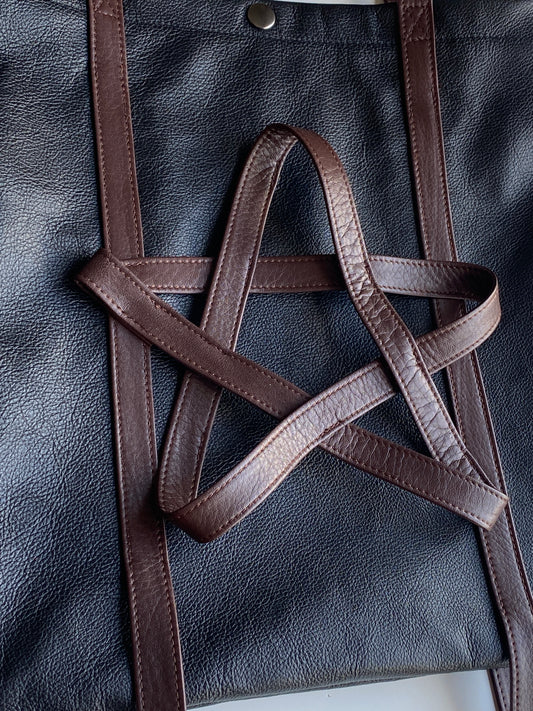 【LAST—1】PENTAGRAM LEATHER TOTE