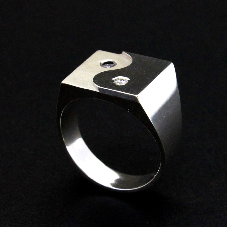 YIN YANG DIAMOND RING   #13